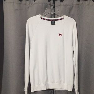 White/Black/Pink PINK sweatshirt